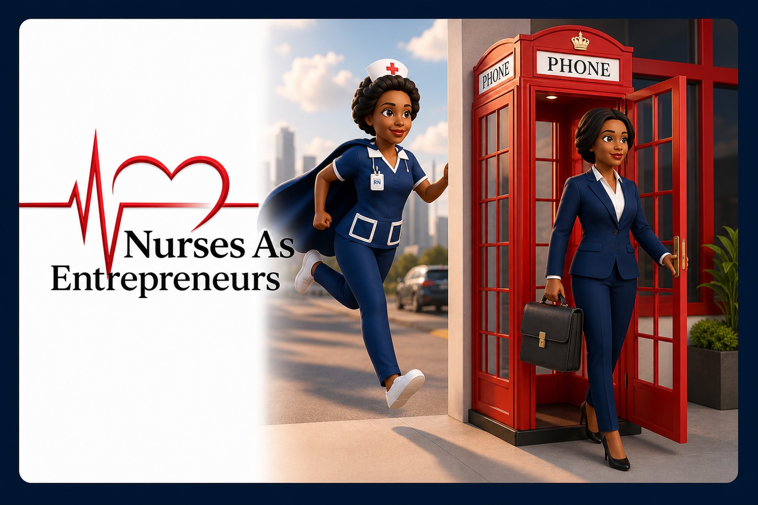 From scrubs to start-ups — Nurses As Entrepreneurs hero illustration